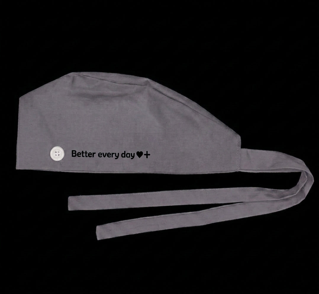 Better Every Day scrub cap – Grey (small)