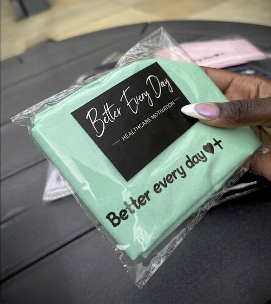 Better Every Day scrub cap – Mint (package)
