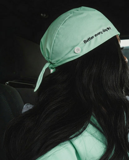 Better Every Day scrub cap – Mint (main)