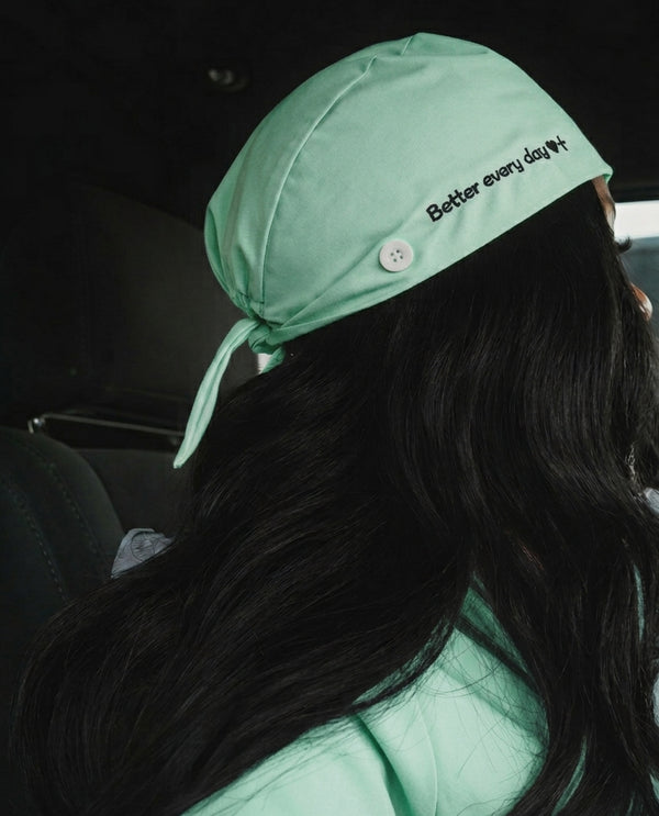 Better Every Day scrub cap – Mint (main)