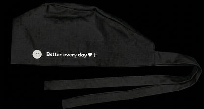 Better Every Day scrub cap – Black (small)