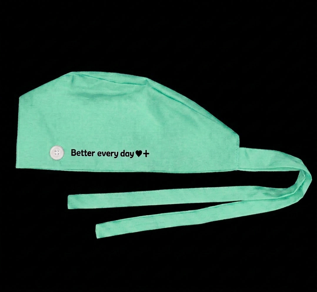 Better Every Day scrub cap – Mint (small)