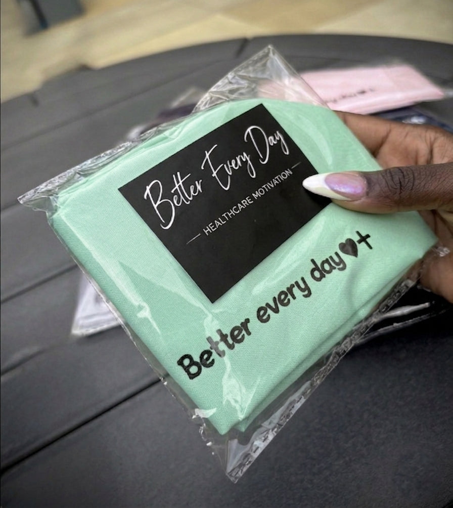 Better Every Day scrub cap – Mint (package)